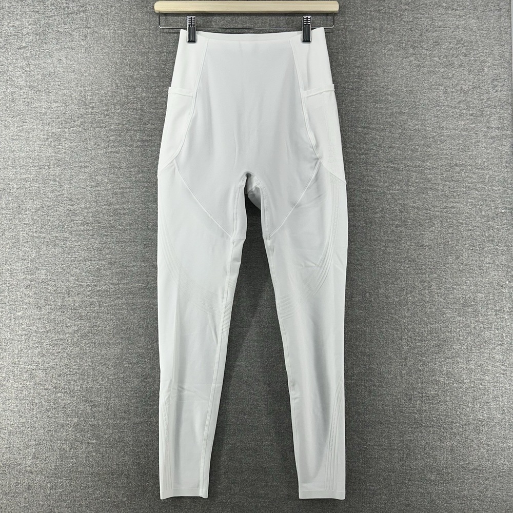 Fanka Lift N Curve Leggings Women Size Medium White Activewear Pockets Yoga
